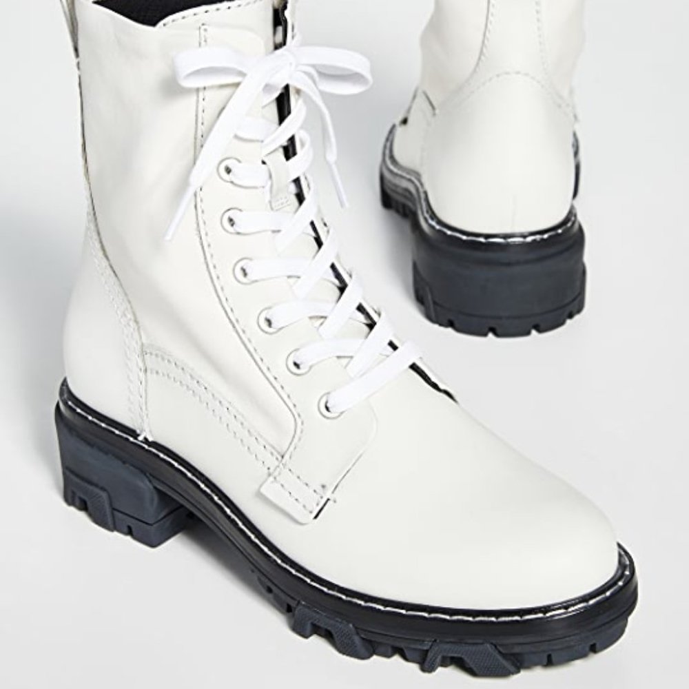 NWOT - Rag & Bone - Shiloh Boot - White - Sz 36.5